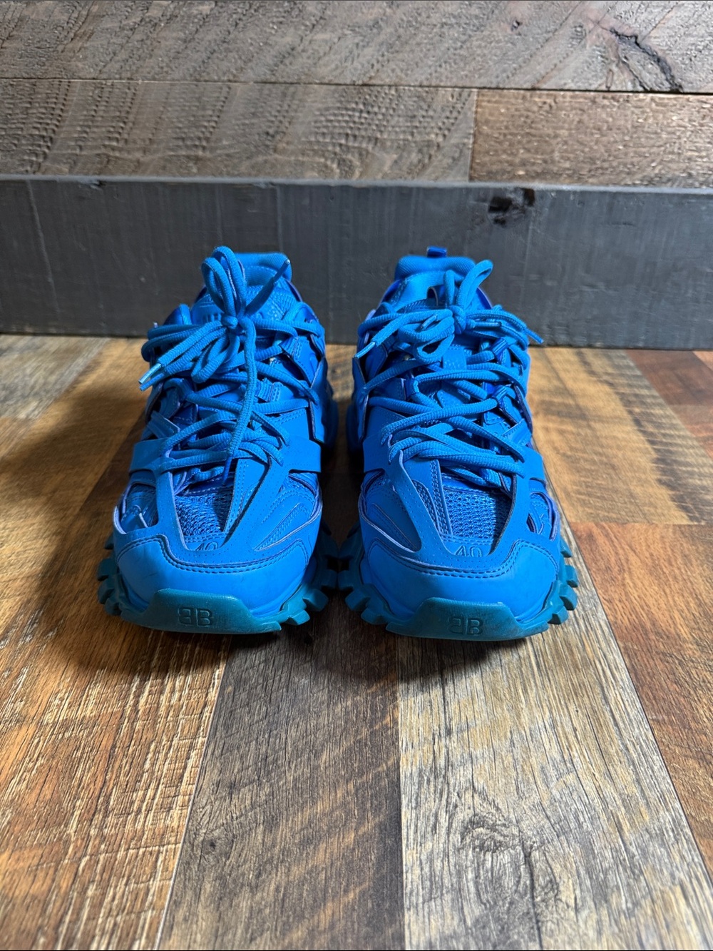 Balenciaga Track Sneakers Blue Monochrome Size EU 40 US 7 Luxury Designer Shoes - Picture 5 of 13